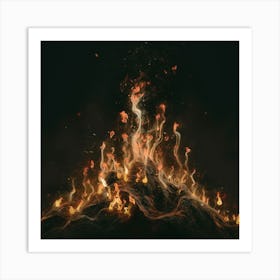 Fire On The Mountain Art Print