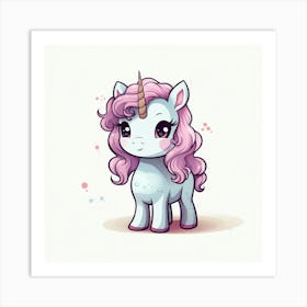 Cute Unicorn 380 Art Print