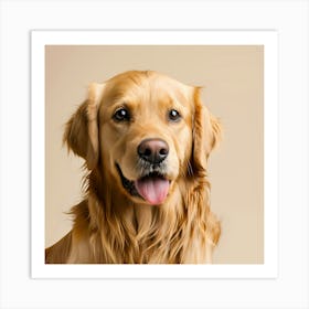 Golden Retriever Portrait 1 Art Print