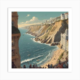 City By The Sea Art Print