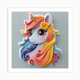 Unicorn 520 Art Print