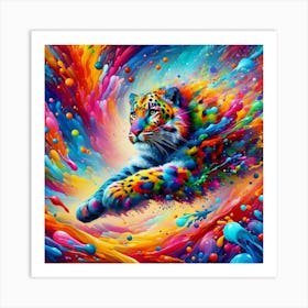 Colorful Tiger 3 Art Print