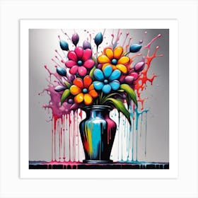 Flowers In A Vase 20 Art Print