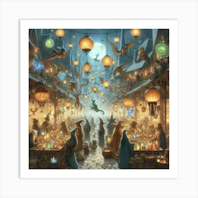 Witch'S Market Art Print