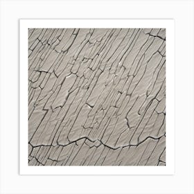 Cracked Concrete Texture Art Print