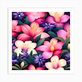 Flowers 30 Art Print