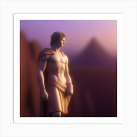 Statue Of Athena 1 Art Print