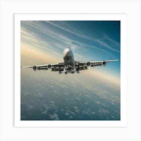 Airplane In The Sky Art Print