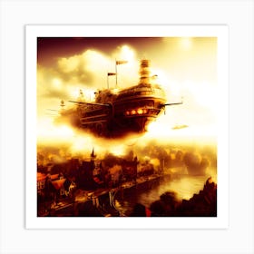 Steampunk glow. Art Print