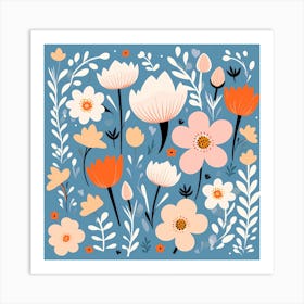 Floral pattern Art Print