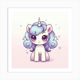 Cute Unicorn 63 Art Print