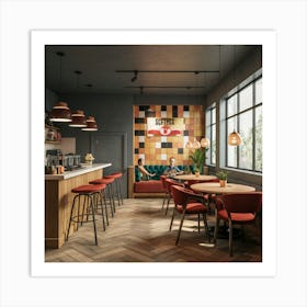 Coffee Shop Interior Art Print