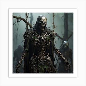 Skeletons In The Woods (wall art) Art Print