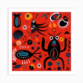 Flies And Bugs Art Print