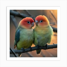 Lovebirds 9 Art Print