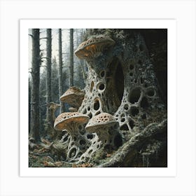 Fungus Forest Art Print