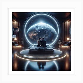 Futuristic Bedroom 4 Art Print