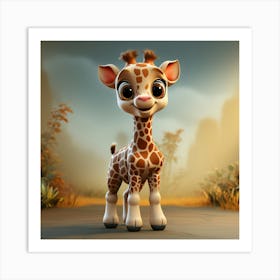 Giraffe 23 Art Print