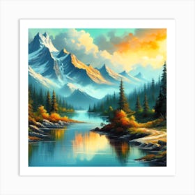 Landscape Painting Art Print