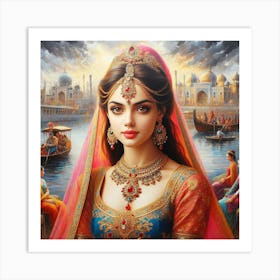 Indian Beauty Art Print