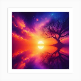 Tree In The Sky 35 Art Print