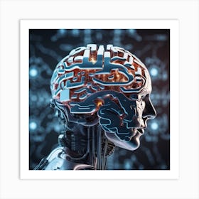 Brain Of A Robot 15 Art Print