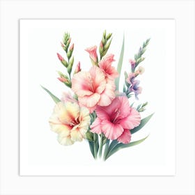 Gladioli 1 Art Print