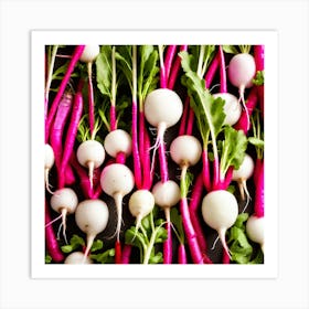 Radish As A Frame (82) Art Print