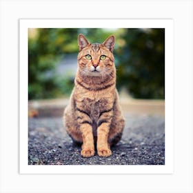 Tabby Cat Art Print