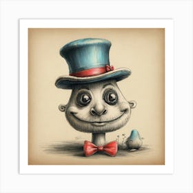 Mr Hat Art Print