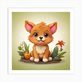 Corgi Puppy Art Print