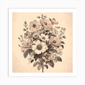 Bouquet Of Flowers 6 Art Print