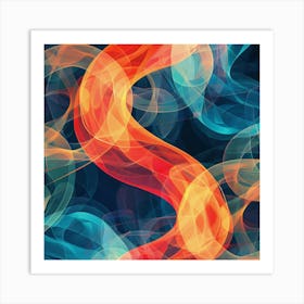 Abstract Smoke 1 Art Print