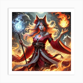 Priestess Kaida 5 Art Print