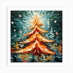 Yuletide Strokes Ensemble Art Print