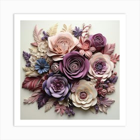 Paper Flowers 10 Art Print