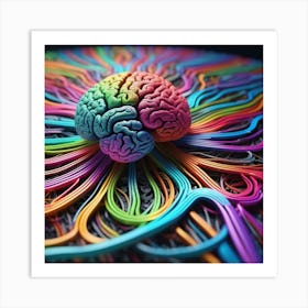 Colorful Brain 37 Art Print