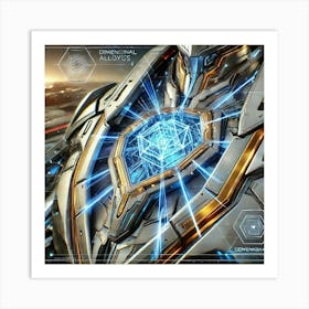 A Detailed Depiction Of The Advanced Armor Reinfor Art Print