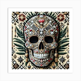 Day Of The Dead Skull 19 Art Print