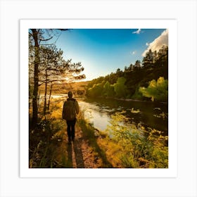 Firefly Adventure And Serenity Along Scenic River Trails 39783 Poster