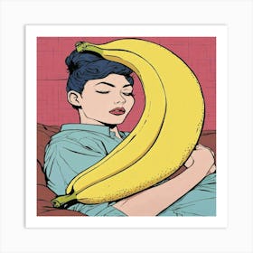 Banana Girl Art Print