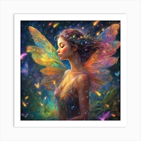 667772 A Luminous, Ethereal Nymph Dances Among Sparkling Xl 1024 V1 0 2 Art Print