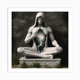 Meditative Statue Art Print