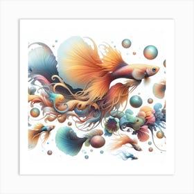 Fish of Guppy Art Print