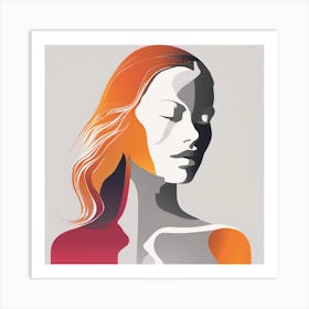 Portrait Of A Woman 10 Art Print