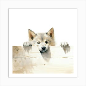 Husky Puppy 3 Art Print