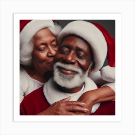 Santa Claus And His Wife Art Print