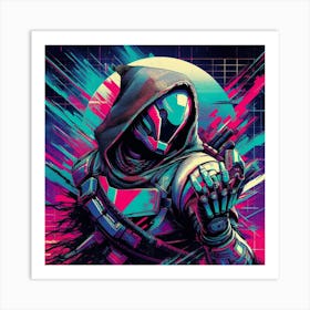 Destiny Hooded Man Art Print