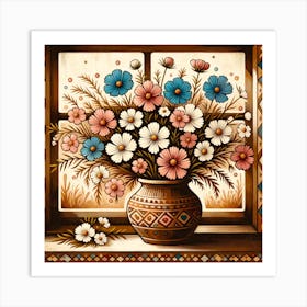 Flowers In A Vase 5 Art Print