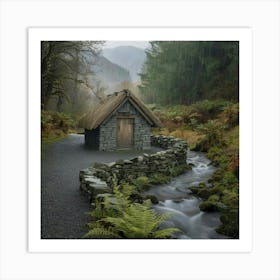 Cottage In The Forest 4 Art Print